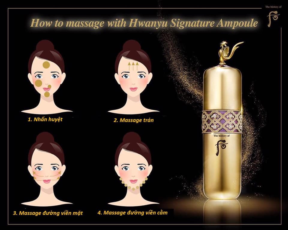Tinh Chất Hwanyu Signature Ampoule giúp làn da nàng "lão hóa ngược" bất chấp thời gian