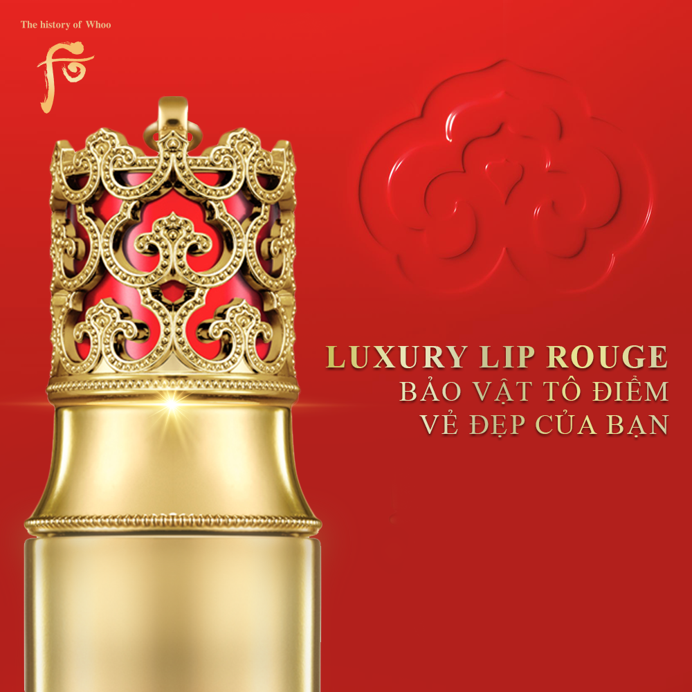 WHOO MI LUXURY LIP ROUGE - BẢO VẬT TÔ ĐIỂM VẺ ĐẸP CỦA HOÀNG HẬU 