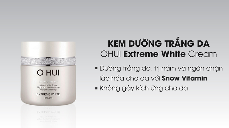 CÁC BƯỚC LÀM TRẮNG DA NHANH CHÓNG VỚI MỸ PHẨM OHUI EXTREME WHITE 